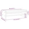 vidaXL Βάση Οθόνης Λευκή 50x24x16 εκ. από Μασίφ Ξύλο Πεύκου