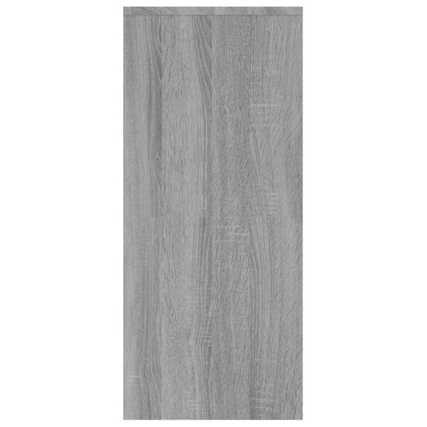 vidaXL Μπουφές Γκρι Sonoma 102x33x75 εκ. από Επεξεργασμένο Ξύλο