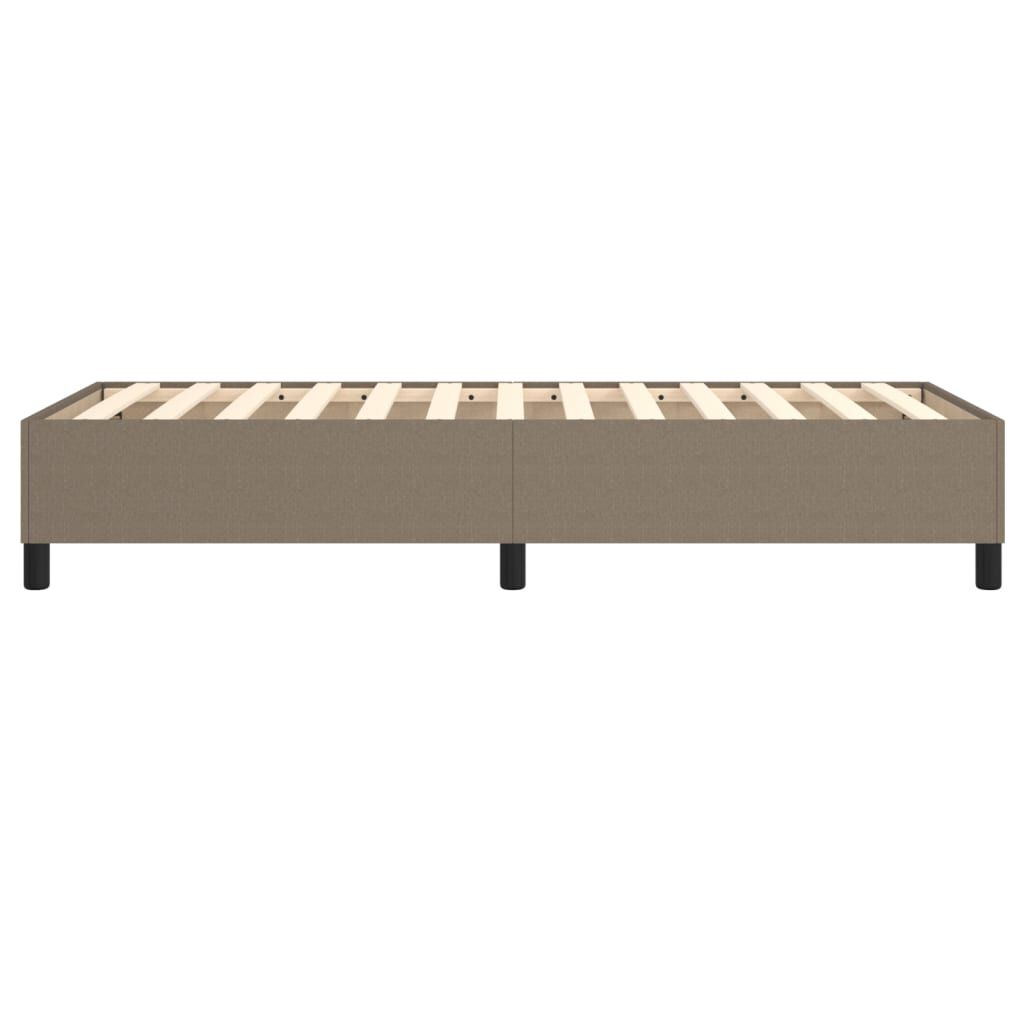 vidaXL Σκελετός Κρεβατιού Χωρίς Στρώμα Taupe 90x190 εκ. Υφασμάτινο