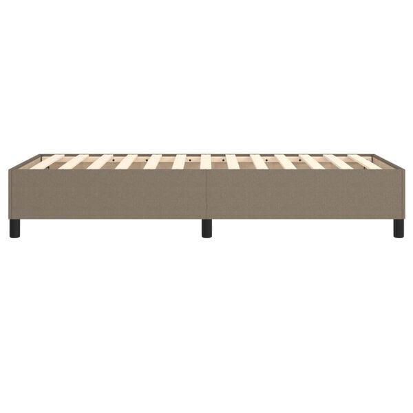vidaXL Σκελετός Κρεβατιού Χωρίς Στρώμα Taupe 90x190 εκ. Υφασμάτινο