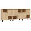 vidaXL &Nu;&tau;&omicron;&upsilon;&lambda;ά&pi;&iota;&alpha; 3 &tau;&epsilon;&mu;. Sonoma &Delta;&rho;&upsilon;&sigmaf; 60x35x70 &epsilon;&kappa;. &Epsilon;&pi;&epsilon;&xi;&epsilon;&rho;&gamma;&alpha;&sigma;&mu;έ&nu;&omicron; &Xi;ύ&lambda;&omicron;