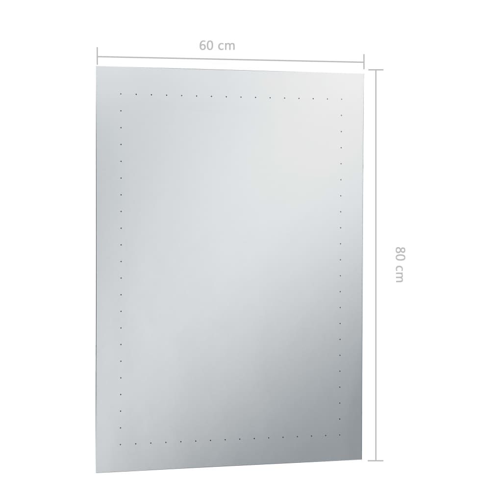 vidaXL Καθρέφτης Μπάνιου Τοίχου με LED 60 x 80 εκ.