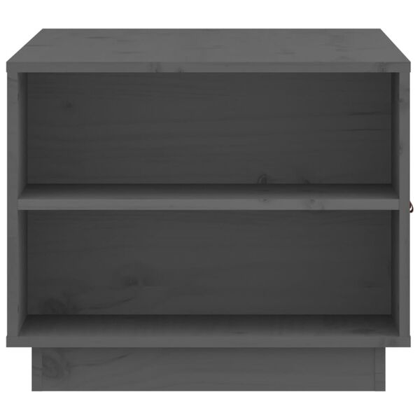 vidaXL Τραπεζάκι Σαλονιού Γκρι 100x50x41 εκ. Μασίφ Ξύλο Πεύκου