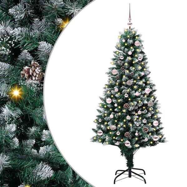 vidaXL Τεχνητό Χριστουγεννιάτικο Δέντρο με 150 LED Πράσινο 150 cm