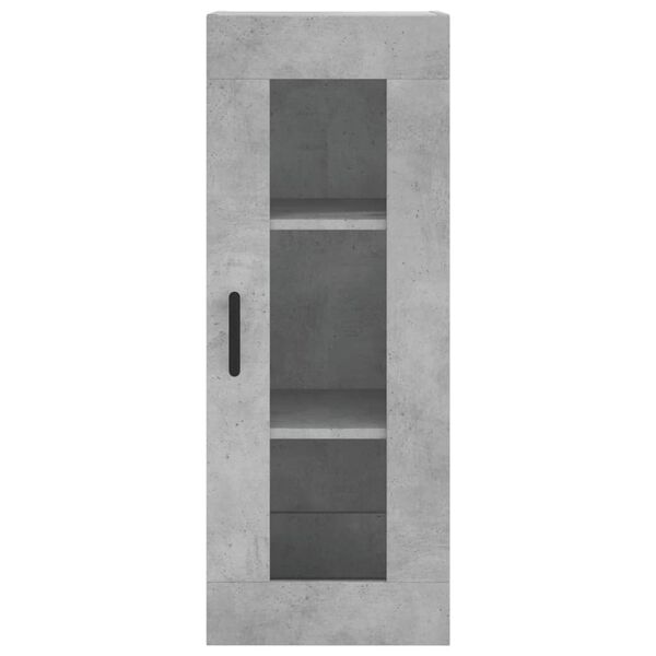 vidaXL Ντουλάπι Γκρι Σκυροδέματος 34,5x34x180 εκ. Επεξεργασμένο Ξύλο