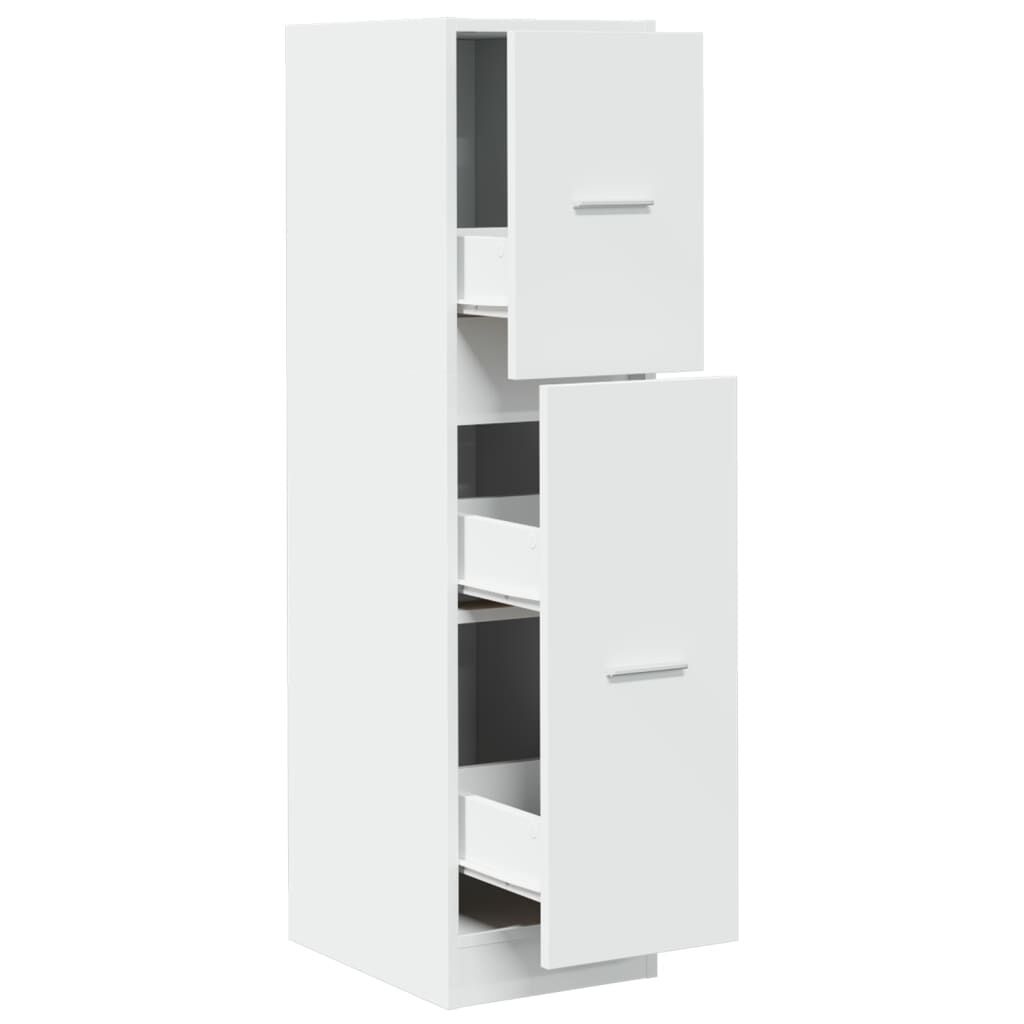 vidaXL Συρταριέρα Γενικής Χρήσης Λευκή 30x41x118 εκ. Επεξ. Ξύλο