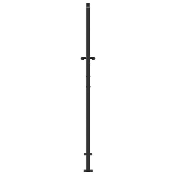 vidaXL Πύλη Κήπου Άλλο Μαύρο 105 x 175 cm Ατσάλι με Επικάλυψη Πούδρας