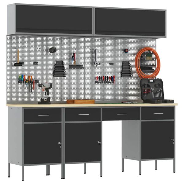 vidaXL &Sigma;&epsilon;&tau; &Nu;&tau;&omicron;&upsilon;&lambda;ά&pi;&alpha;&sigmaf; &Epsilon;&rho;&gamma;&alpha;&sigma;ί&alpha;&sigmaf; &mu;&epsilon; &sigma;&upsilon;&rho;&tau;ά&rho;&iota; &mu;&epsilon; &alpha;&pi;&omicron;&theta;ή&kappa;&epsilon;&upsilon;&sigma;&eta; 10 pcs &Mu;&alpha;ύ&rho;&omicron;