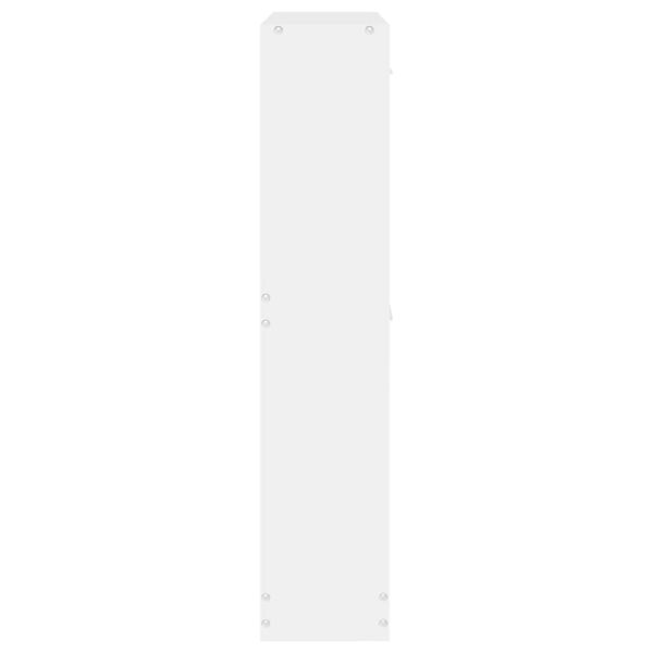 vidaXL Παπουτσοθήκη Λευκή 59 x 17 x 81 εκ. από Επεξεργασμένο Ξύλο