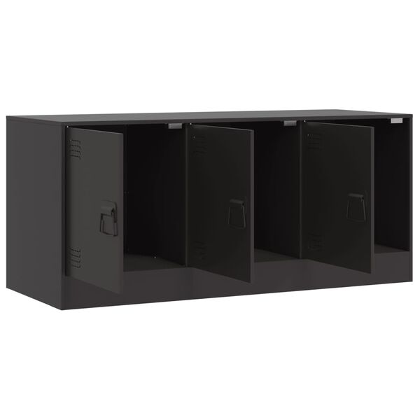 vidaXL Έπιπλο Τηλεόρασης Μαύρο 99x39x44 εκ. από Ατσάλι