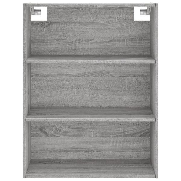 vidaXL Ντουλάπι Γκρι Sonoma 69,5 x 34 x 180 εκ. Επεξεργασμένο Ξύλο