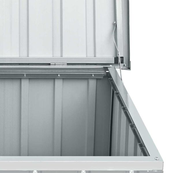 vidaXL Μπαούλο Αποθήκευσης Κήπου Γκρι 129 x 67 x 65 εκ.