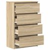vidaXL Συρταριέρα Sonoma Δρυς 60 x 35 x 98,5 εκ. Επεξεργασμένο Ξύλο