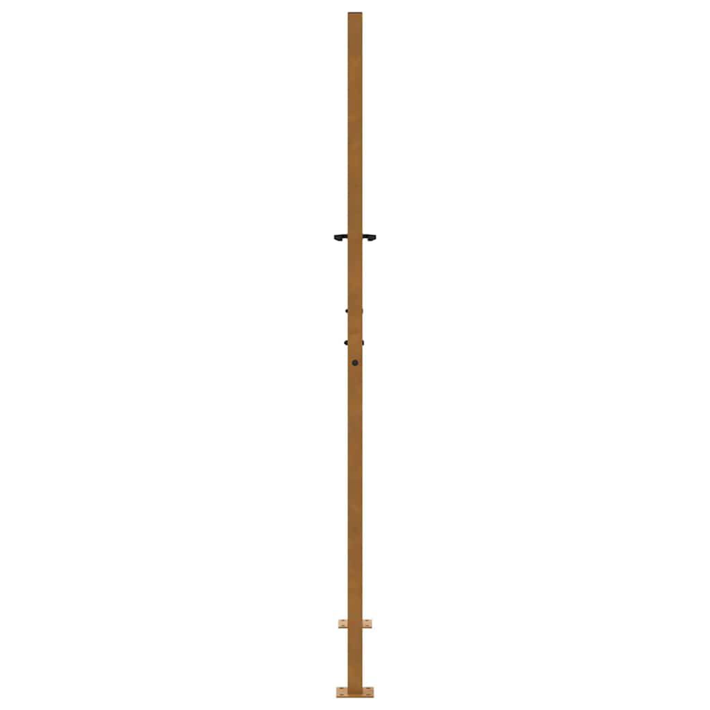 vidaXL Πύλη κήπου 105x180 cm από διαβρωμένο χάλυβα με σχέδιο ίχνος