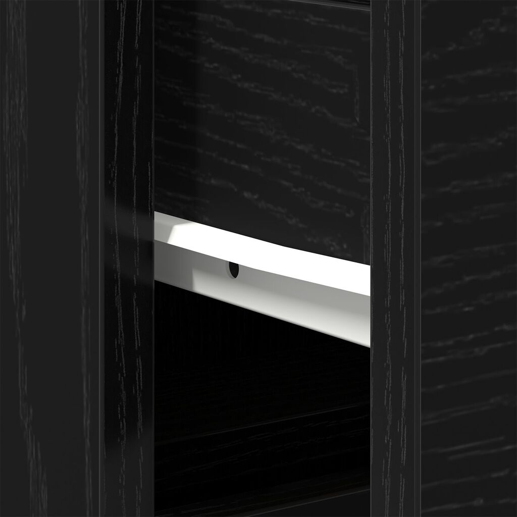 vidaXL Ντουλάπι μπαταρίας Μαύρη Δρυς 80x33x60 εκ Επεξεργασμένο Ξύλο