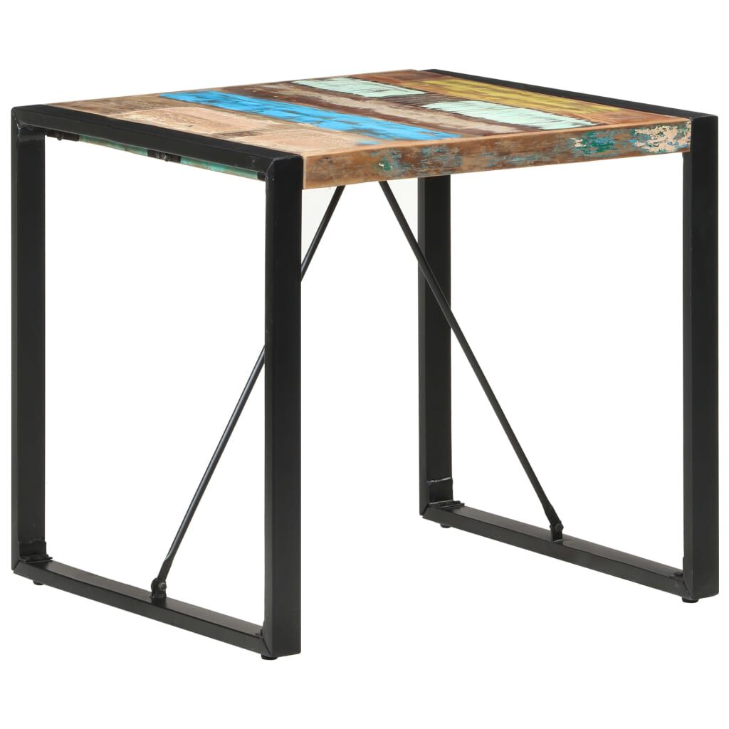 vidaXL Τραπεζαρία 80 x 80 x 75 εκ. από Μασίφ Ανακυκλωμένο Ξύλο