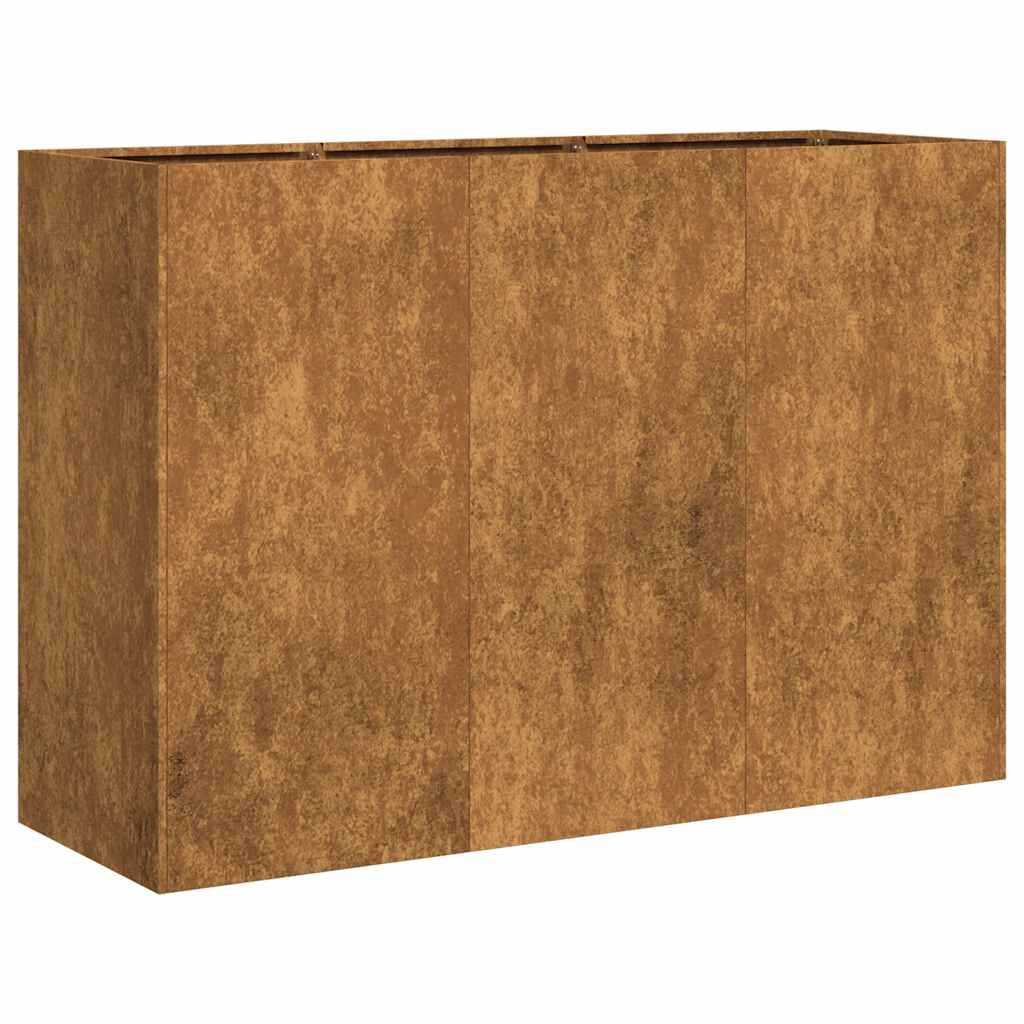 vidaXL Ζαρντινιέρα 120x40x80 εκ. Ατσάλι Σκληρυθέν στον Αέρα