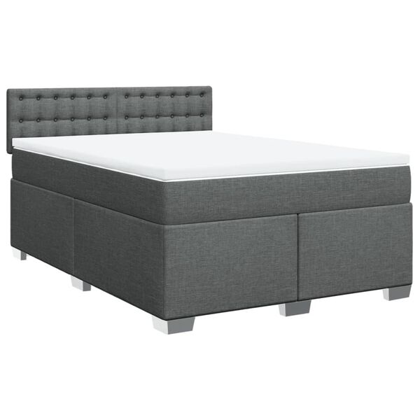 vidaXL &Kappa;&rho;&epsilon;&beta;ά&tau;&iota; Boxspring &mu;&epsilon; &Sigma;&tau;&rho;ώ&mu;&alpha; &Sigma;&kappa;&omicron;ύ&rho;&omicron; &Gamma;&kappa;&rho;&iota; 160x200 &epsilon;&kappa; &Upsilon;&phi;&alpha;&sigma;&mu;ά&tau;&iota;&nu;&omicron;