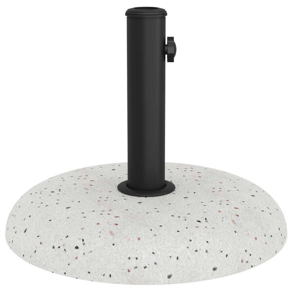 vidaXL βάση ομπρέλας για πόλους 37/42/52/58mm, λευκό τσιμέντο 20kg