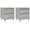 vidaXL Κομοδίνα 2 τεμ. Γκρι Sonoma 40 x 35 x 50 εκ. από Επεξεργ. Ξύλο