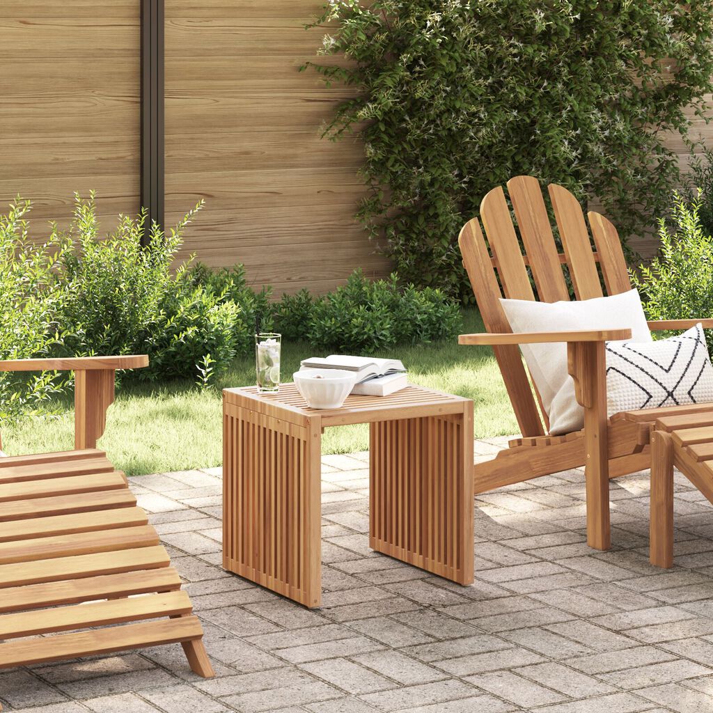vidaXL Τραπεζάκι Κήπου 45 x 42.5 x 45 εκ. Μασίφ Ξύλο Teak