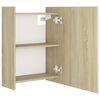 vidaXL Καθρέφτης Μπάνιου Sonoma Δρυς 62,5x20,5x64 εκ. από Επεξ. Ξύλο