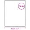 vidaXL Μεμβράνη Παραθύρου Ματ Λευκό 45x500 εκ. PVC