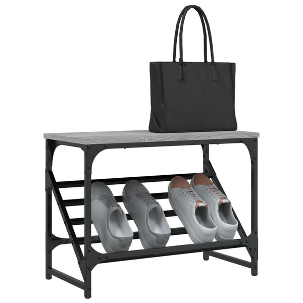 vidaXL Παπουτσοθήκη Γκρι Sonoma 60x30x45 εκ. από Επεξεργασμένο Ξύλο