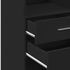 vidaXL Ντουλάπι Μαύρο 50x42,5x124 εκ. από Επεξεργασμένο Ξύλο