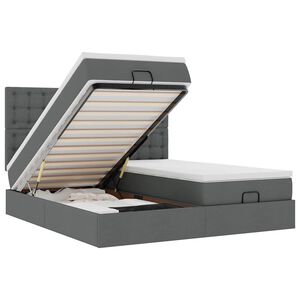 vidaXL &Omicron;&theta;&omega;&mu;&alpha;&nu;&iota;&kappa;ό &kappa;&rho;&epsilon;&beta;ά&tau;&iota; &mu;&epsilon; &sigma;&tau;&rho;ώ&mu;&alpha;&tau;&alpha;&LEDs &Sigma;&kappa;&omicron;ύ&rho;&omicron; &gamma;&kappa;&rho;&iota; 180x200cm ύ&phi;&alpha;&sigma;&mu;&alpha;