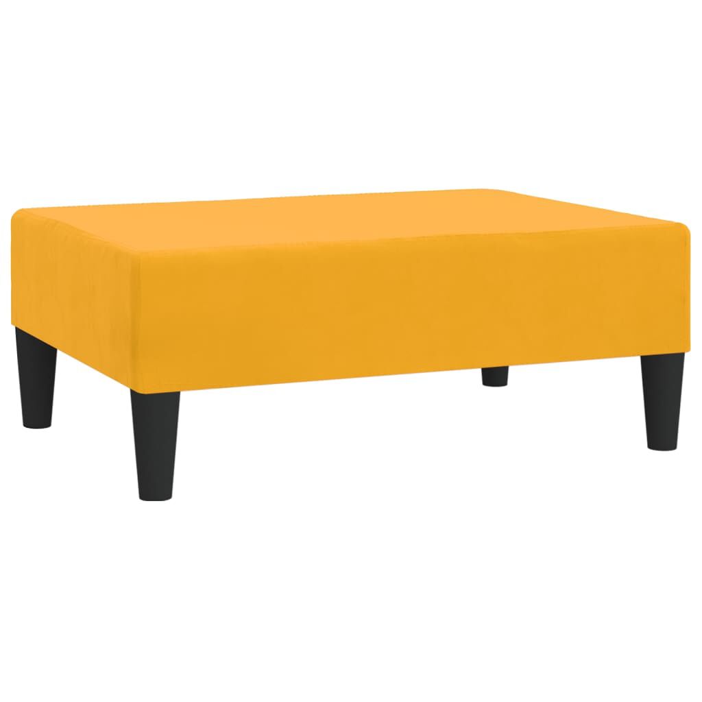 vidaXL Σκαμπό/Υποπόδιο Κίτρινο 78 x 56 x 32 εκ. Βελούδινο