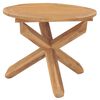 vidaXL Τραπεζαρία Κήπου Ø90 x 75 εκ. από Μασίφ Ξύλο Teak