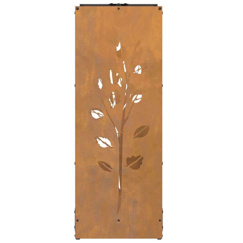 Ράφι για καυσόξυλα vidaXL 40x30x80 cm Ατσάλι σκληρυθέν στον αέρα