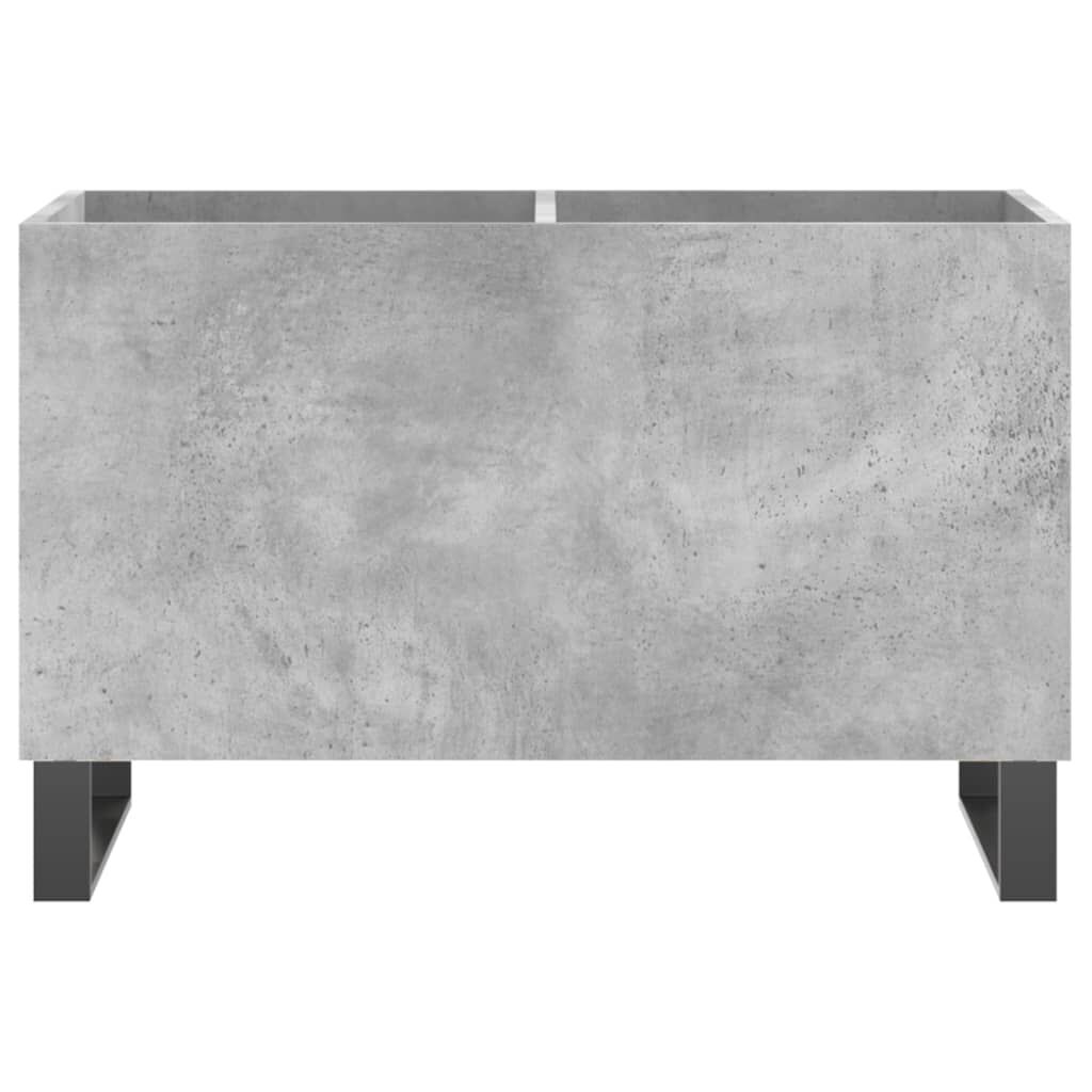 vidaXL Δισκοθήκη Γκρι Σκυροδέματος 74,5x38x48 εκ. Επεξεργασμένο Ξύλο