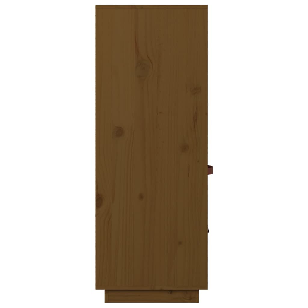 vidaXL Ντουλάπι Ψηλό Καφέ Μέλι 67x40x108,5 εκ. από Μασίφ Ξύλο Πεύκου