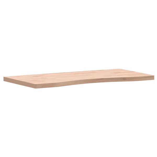 vidaXL Επιφάνεια Εργασίας 80x(36-40)x2,5 εκ. από Μασίφ Ξύλο Οξιάς