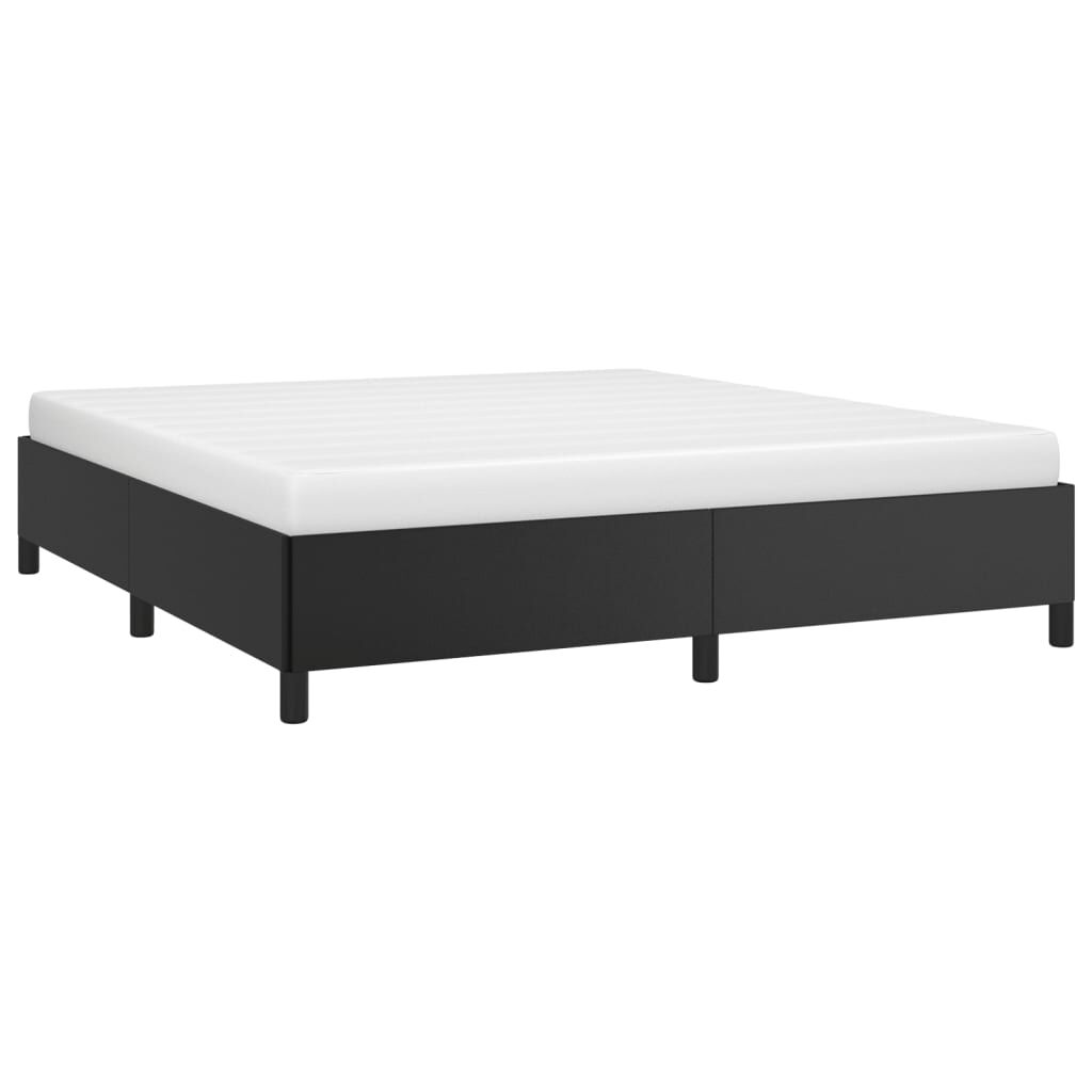 vidaXL Πλαίσιο Κρεβατιού Μαύρο 180x200 εκ. από Συνθετικό Δέρμα