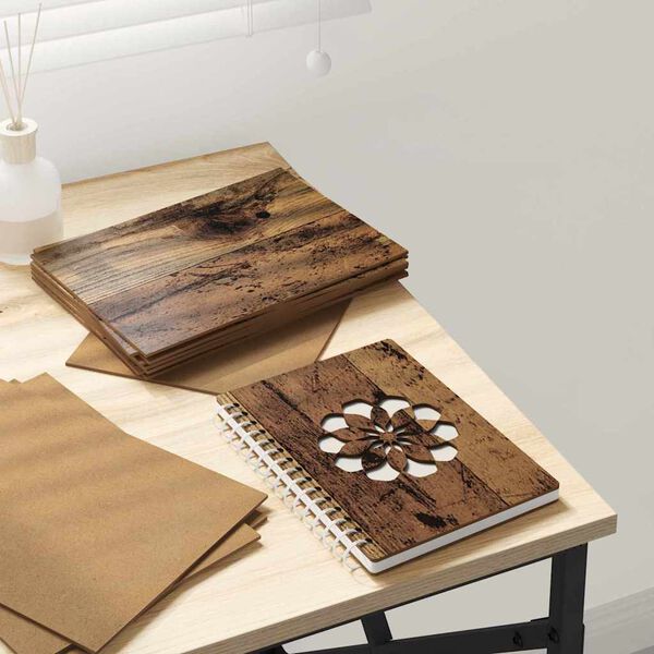 vidaXL Διακοσμητικά Πάνελ 12 pcs Παλαιό ξύλο 15 x 21 x 0.3 εκ