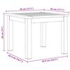 vidaXL ΣετΤραπεζαρίαςΚήπου με μαξιλάρι 3 pcs Καφέ Στερεό ξύλο ακακίας