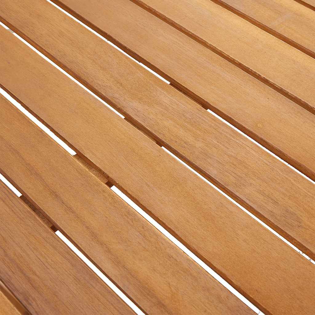 vidaXL Τραπέζι Κήπου 140 x 80 x 74 εκ. από Μασίφ Ξύλο Ακακίας