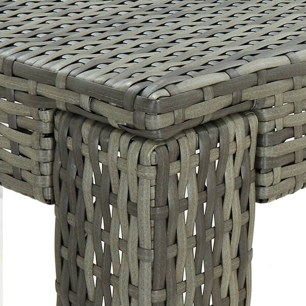 vidaXL Τραπέζι Μπαρ Κήπου Γκρι 100x60,5x110,5 εκ. από Συνθετικό Ρατάν