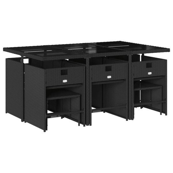 vidaXL &Sigma;&epsilon;&tau; &Tau;&rho;&alpha;&pi;&epsilon;&zeta;&alpha;&rho;ί&alpha;&sigmaf; &Kappa;ή&pi;&omicron;&upsilon; 11 &tau;&epsilon;&mu; &Mu;&alpha;ύ&rho;&omicron; &alpha;&pi;ό &Sigma;&upsilon;&nu;&theta;. &Rho;&alpha;&tau;ά&nu; &mu;&epsilon; &Mu;&alpha;&xi;&iota;&lambda;ά&rho;&iota;&alpha;