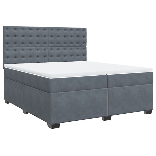 vidaXL &Kappa;&rho;&epsilon;&beta;ά&tau;&iota; Boxspring &mu;&epsilon; &Sigma;&tau;&rho;ώ&mu;&alpha; &Sigma;&kappa;&omicron;ύ&rho;&omicron; &Gamma;&kappa;&rho;&iota; 200x200 &epsilon;&kappa;. &Beta;&epsilon;&lambda;&omicron;ύ&delta;&iota;&nu;&omicron;