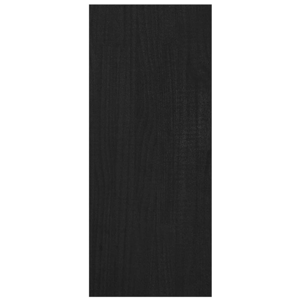 vidaXL Βιβλιοθήκη/Διαχωριστικό Χώρου Μαύρο 100x30x71,5 εκ. Ξύλο Πεύκου
