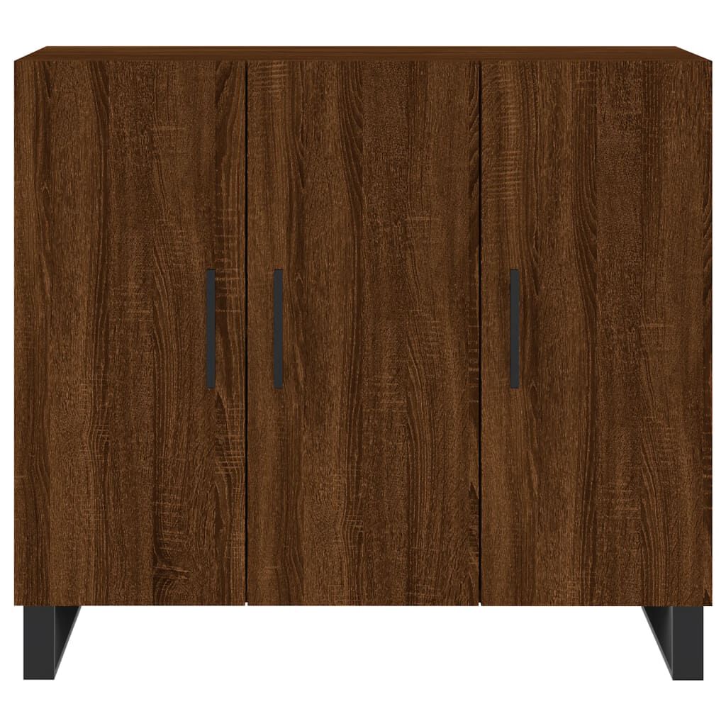 vidaXL Ντουλάπι Καφέ Δρυς 90 x 34 x 80 εκ. από Επεξεργασμένο Ξύλο