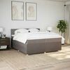 vidaXL &Kappa;&rho;&epsilon;&beta;ά&tau;&iota; Boxspring &mu;&epsilon; &Sigma;&tau;&rho;ώ&mu;&alpha; Taupe 200x200 &epsilon;&kappa;. &Upsilon;&phi;&alpha;&sigma;&mu;ά&tau;&iota;&nu;&omicron;