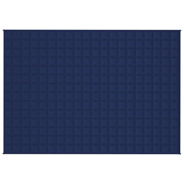 vidaXL Κουβέρτα Βαρύτητας Μπλε 135 x 200 εκ. 10 κ. Υφασμάτινη