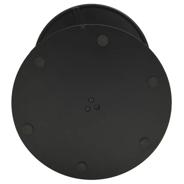 vidaXL Τραπέζι Κήπου Στρογγυλό Μαύρο Ø50x72 εκ. Ατσάλινο
