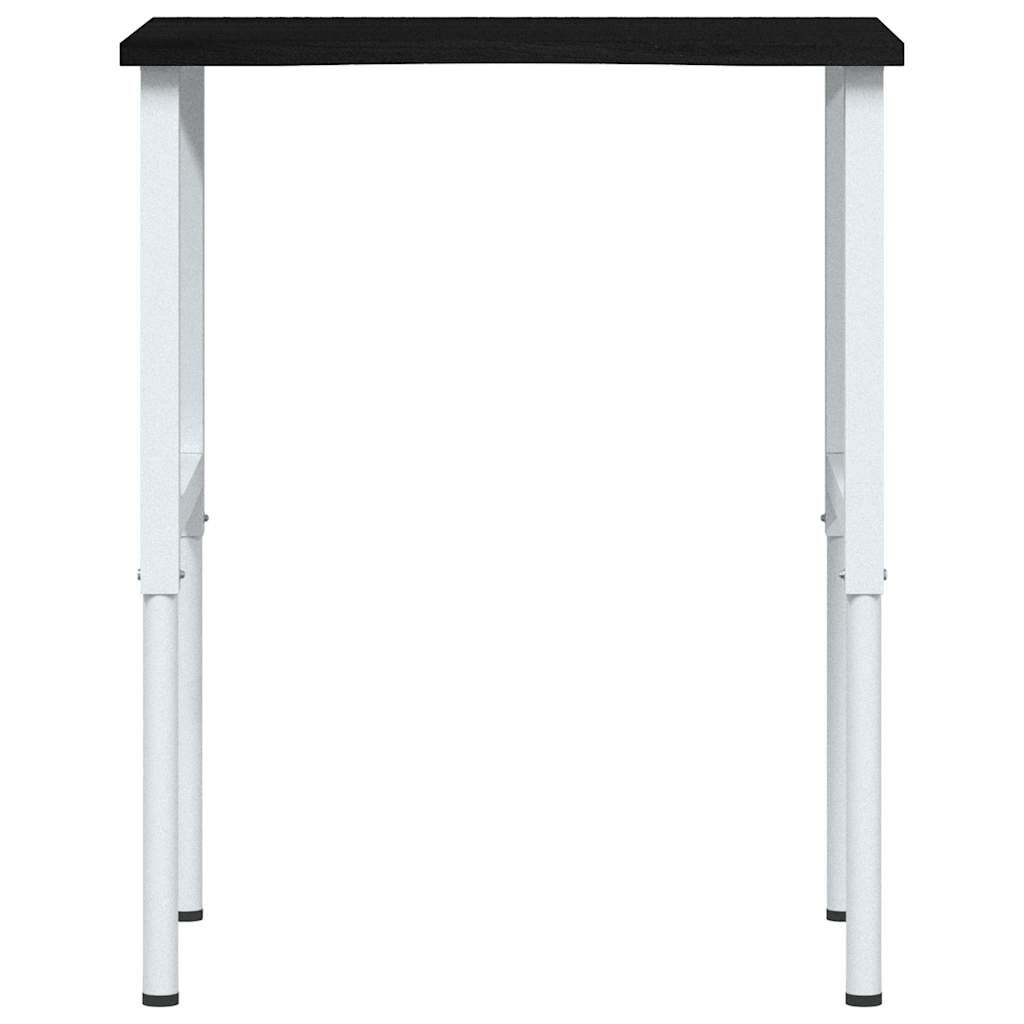 vidaXL πάγκος εργασίας σκούρο καφέ 80x60x(71,5-98) cm μασίφ ξύλο δρυς