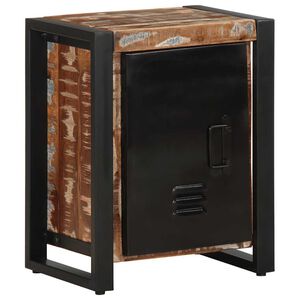 vidaXL Κομοδίνο Πολύχρωμο 40x30x51 cm Στερεό ξύλο αναγεννημένο